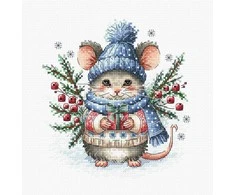 Ava Stitch Kalėdinė magija – kryželiu siuvinėjimo rinkinys AVA-P027