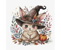Ava Stitch Rudens zuikutis – kryželiu siuvinėjimo rinkinys AVA-P075