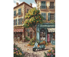 Ava Stitch Siuvinėjimo kryželiu rinkinys „Signature“ miestas, Aida 16 ct 23,5×32,2 cm