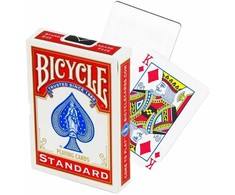 Bicycle Blank Back Standard Face Raudona kortos