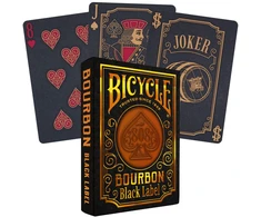 Bicycle Bourbon Juodas Label žaidimo kortos