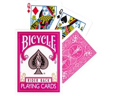 Bicycle Fuchsia Rider Back kortos