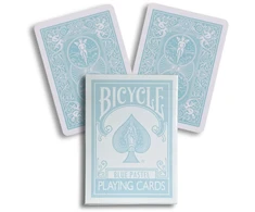Bicycle Pastel žaidimo kortų kaladė – pastelinė mėlyna, Air-Cushion apdaila