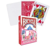 Bicycle Special Assortment triukų kortos magams – raudona kaladė