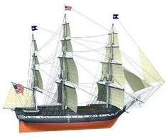 Billing Boats USS Constitution medinis laivo modelis 1:75 (BB508)