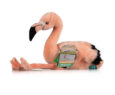 Bresser Itin minkštas pliušinis flamingas Frida 35 cm – skalbiamas, ekologiškas