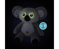Buki France Šviečianti pliušinė koala-lampa kūdikiams, su laikmačiu, 38 cm
