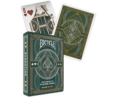 Bicycle Byzantine žaidimo kortos – prabangios, žalia, pokerio dydis