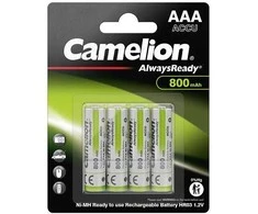 Camelion AlwaysReady AAA 800mAh įkraunamos NiMH baterijos, 4 vnt