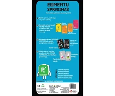 Chalk &amp; Chuckles Chemijos STEM kortelių žaidimas „Elementų sprogimas“ lietuvių k.