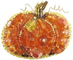 Charivna Mit Karoliukų segės siuvinėjimo rinkinys „Moliūgas” Crystal Art