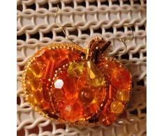 Charivna Mit Karoliukų segės siuvinėjimo rinkinys „Moliūgas” Crystal Art