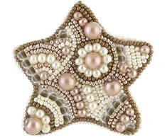 Charivna Mit Karoliukų siuvinėjimo rinkinys segės „Meduolis“ su Preciosa, Crystal Art