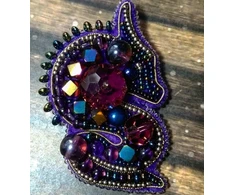 Charivna Mit Karoliukų siuvinėjimo rinkinys sagės „Drakonas“, Crystal Art