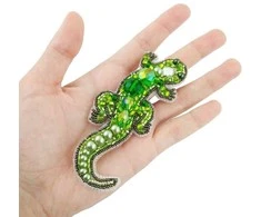 Charivna Mit Karoliukų siuvinėjimo rinkinys sagė „Driežas“ Crystal Art