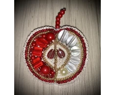 Charivna Mit Karoliukų siuvinėjimo rinkinys segė Crystal Art „Raudonas obuolys“