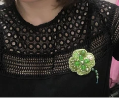Charivna Mit Karoliukų siuvinėjimo rinkinys sagės gamybai Crystal Art „Sėkmės simbolis“