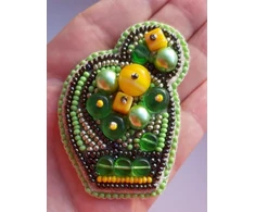 Charivna Mit Sagės karoliukų siuvinėjimo rinkinys Crystal Art „Ryškus kaktusas“