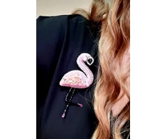 Charivna Mit Segės „Flamingas“ karoliukų siuvinėjimo rinkinys