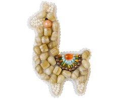 Charivna Mit Segės siuvinėjimo karoliukais rinkinys Lama – Crystal Art, Preciosa