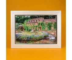 Charivna Mit Siuvinėjimo kryželiu rinkinys Veidrodinis vanduo, Aida16, 36×24,5 cm, 44 spalvų