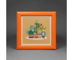 Charivna Mit Siuvinėjimo kryželiu rinkinys Bright Mexico triptikas, 18x18 cm, Crystal Art