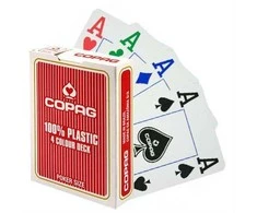 Copag 4 Colour pokerio kortos (Raudonos)