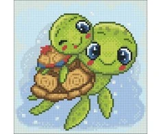 Hobilt Little Turtles 20х20 Deimantinio Paveikslo komplektas Cs2536