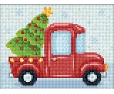 Hobilt New Year Lorry 20х15 Deimantinio Paveikslo komplektas Cs2693