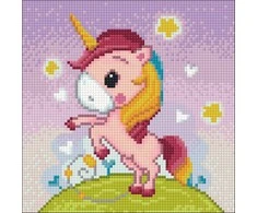 Hobilt Playful Unicorn 20х20 Deimantinio Paveikslo komplektas Cs2531