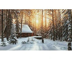 Hobilt Winter Landscape 70х40 Deimantinio Paveikslo komplektas Cs2608
