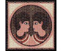 Cuit Domenech Everships CUIT keraminė mozaika Zodiakas Dvyniai 20x20 cm – konstravimo rinkinys