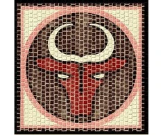 Cuit Domenech Everships CUIT keraminė mozaika Zodiakas Jautis 20x20 cm – konstravimo rinkinys