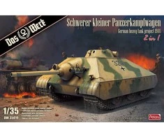 Das Werk vokiško sunkiojo tanko projektas 1944, 2-in-1, 1/35 modelio rinkinys