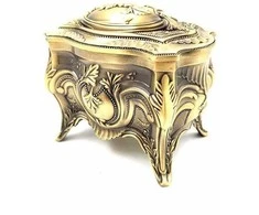 Deco Gifts Auksinė metalinė dėžutė - 2139M