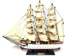 Deco Gifts Kolekcinis medinis burlaivio Dar Pomorza modelis 50 cm – jūrinė dovana