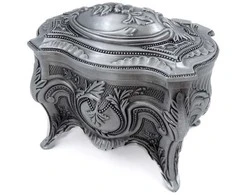 Deco Gifts Elegantiška metalinė papuošalų dėžutė – vintažinė, dovanai