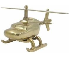 Mirtop Stilingas auksinis metalinis sraigtasparnio modelis – dovana aviacijos gerbėjui