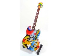 Indominiguitars Mini gitara „Eric Clapton – Fool“ – rankų darbo, raudonmedžio, kolekcinė