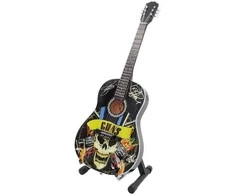 Indominiguitars Rankų darbo mahagoninė mini gitara – Guns N' Roses stiliaus kolekcinė dovana
