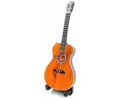 Indominiguitars Kolekcinė mini klasikinė gitara 15 cm, raudonmedžio, flamenko stiliaus