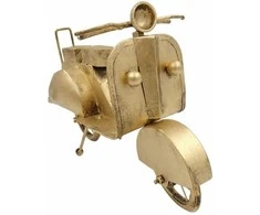 Mirtop Retro metalinis motorolerio modelis, antikinė bronza – dekoras ir dovana