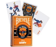 Disney Goofy Bicycle žaidimo kortos – oranžinė kaladė kolekcionieriams