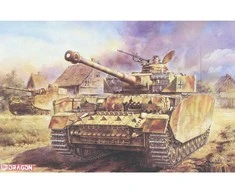 Dragon Pz.Kpfw. IV Ausf.H vėlyvos gamybos, 1/35 vokiečių tanko modelis 6566