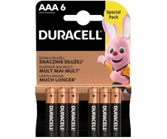 Duracell AAA šarminės baterijos 1.5V, 6 vnt. ilgalaikės