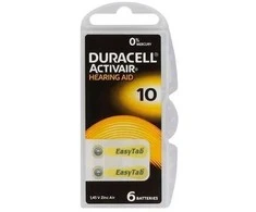 Duracell Activair 10 klausos aparato baterijos, 6 vnt.
