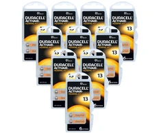 Duracell Activair 13 klausos aparatų baterijos, 60 vnt. (PR70)