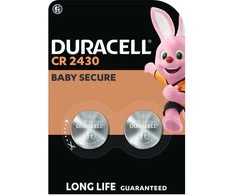 Duracell CR2430 3V ličio baterijos, 2 vnt., ilgo veikimo