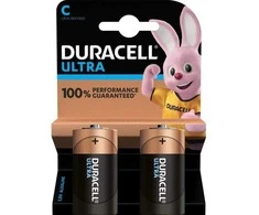 Duracell Ultra C LR14 šarminės baterijos, ilgo veikimo, 3 vnt