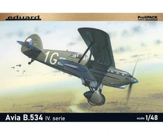 Eduard Avia B.534 IV serija plastikinis surenkamas lėktuvo modelis 1:48